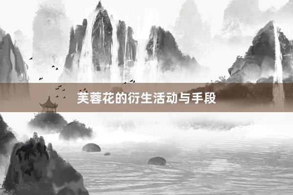 芙蓉花的衍生活动与手段